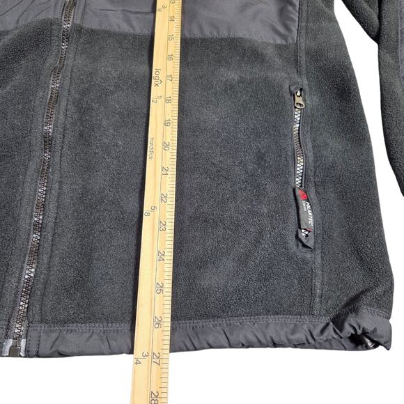 Vtg Polo Ralph Lauren Fleece Full Zip‎ Jacket Black Y2K Polartec Hood Rain Large - Picture 12 of 12